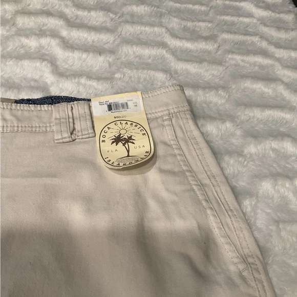 Boca Classics Island Wear Shorts Men’s NWT Cream Size 36 - Picture 6 of 14